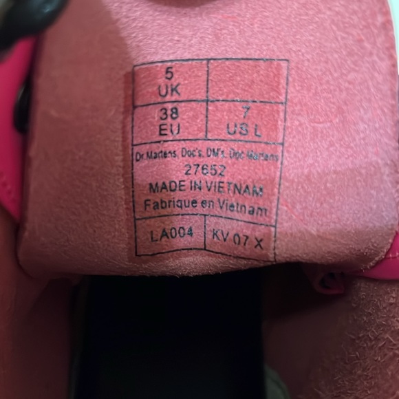 Dr Martens 1460 Loud Leopard Smooth Leather Lace Up Boots - Picture 10 of 10